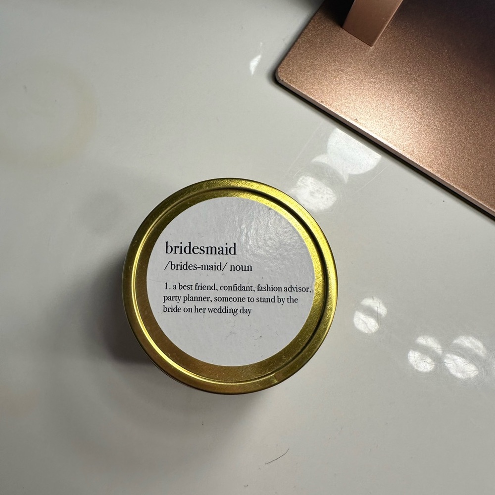 bridesmaid candle